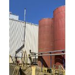 JACKETED STAINLESS STEEL INTERIOR SILO, APPROX. 12'DIA. X 35'H, TANK 10-38 (RIGGING FEE $2,200 USD)