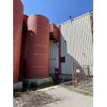 JACKETED STAINLESS STEEL INTERIOR SILO, APPROX. 12'DIA. X 35'H, TANK 631-20 (RIGGING FEE $2,200