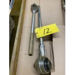 LOT OF (2) TORQUE WRENCHES, 24"L X 1" AND 20"L X 3/4"