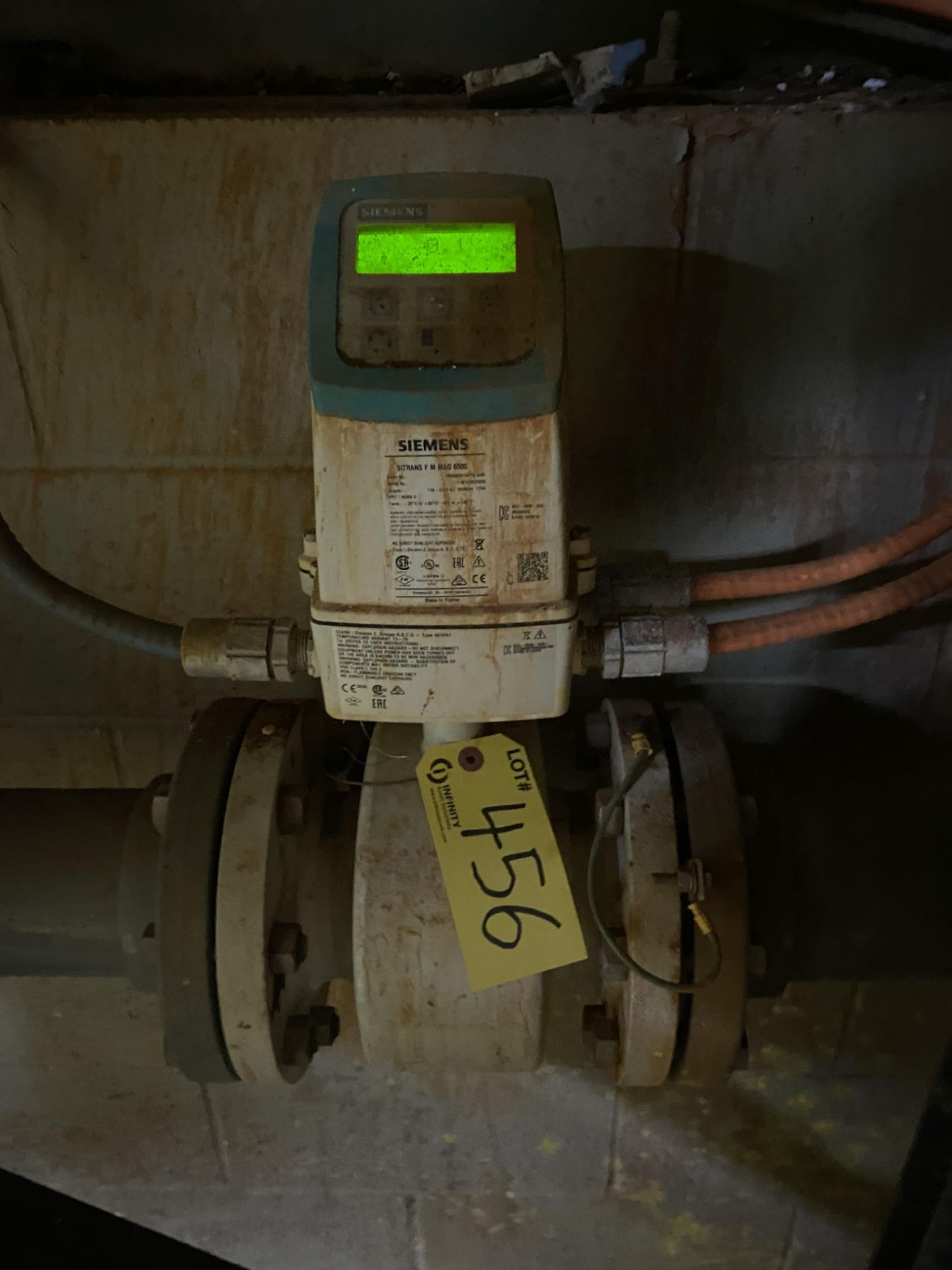 SIEMENS SITRANS FM MAG 6000 FLOW METER (RIGGING FEE $150 USD)