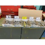 LOT OF (5) BOXES OF WRENCHES, SOCKETS, RATCHETS