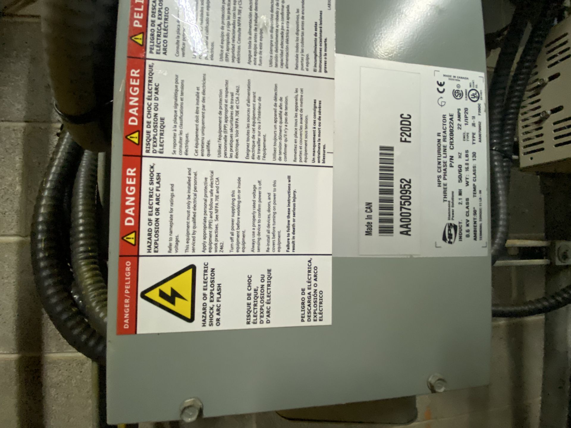 ABB HVAC CONTROLLER, MODEL ACH550-UH-022A-6 (WASH WATER TRANSFER PUMP 1) (RIGGING FEE $75 USD) - Image 4 of 4