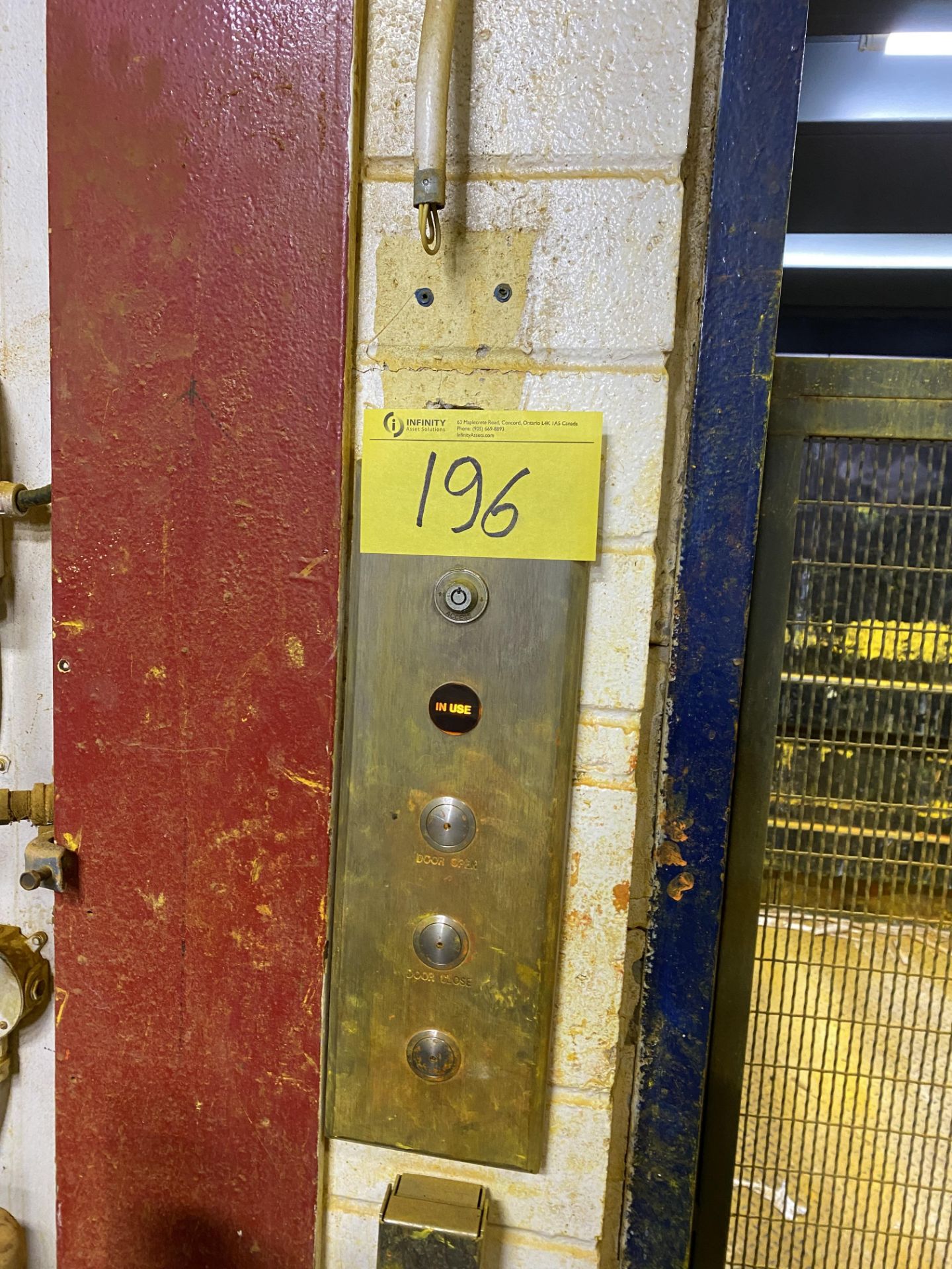 PEELE FREIGHT ELEVATOR (NOTE: SUBJECT TO LATE REMOVAL, PICKUP END OF AUGUST) (RIGGING FEE $10,900 - Image 11 of 14
