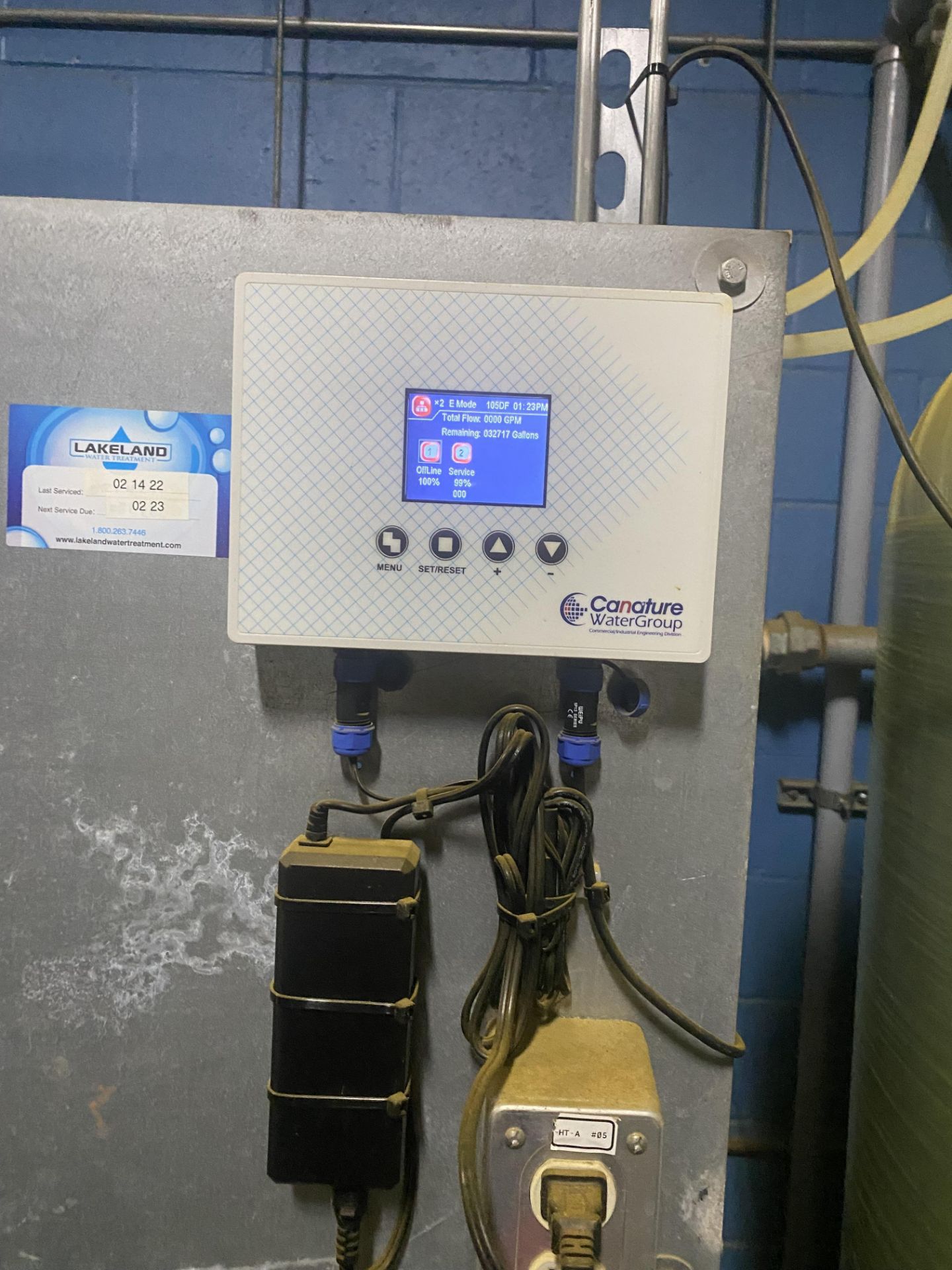 CANATURE WATER GROUP WATER SOFTENING SYSTEM INCLUDING CONTROL PANEL, CONTROL VALVES, TANKS, SALT