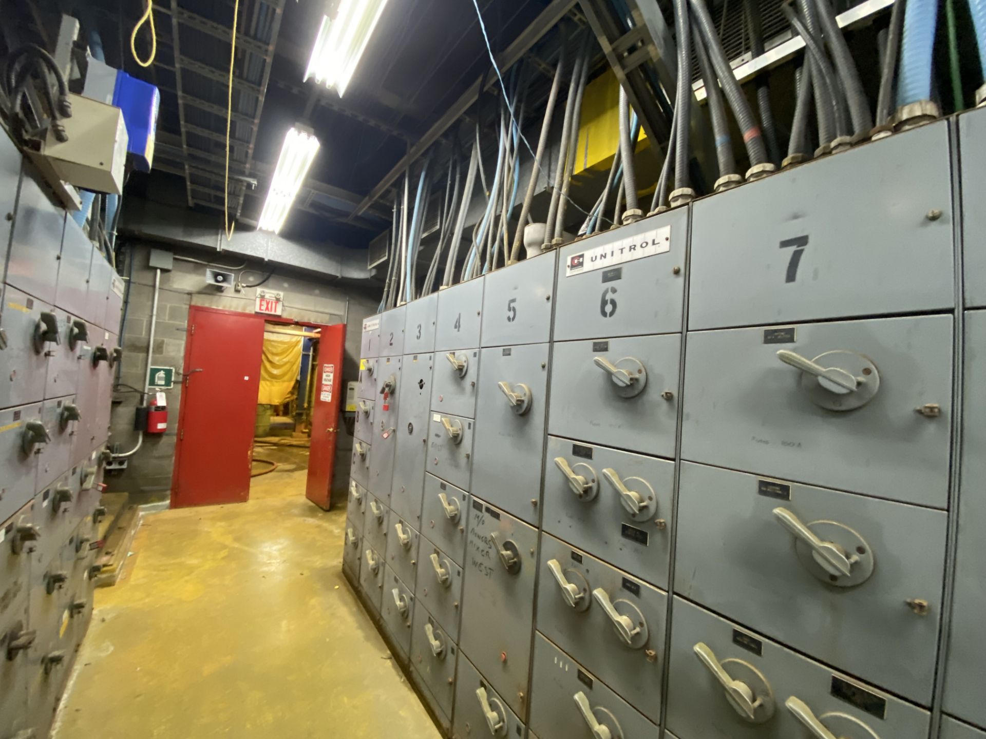 LOT OF (6) MOTOR CONTROL CENTER PANELS (BALANCE OF ROOM, APPROX. 198 BREAKERS IN TOTAL, CUTLER - Image 16 of 24