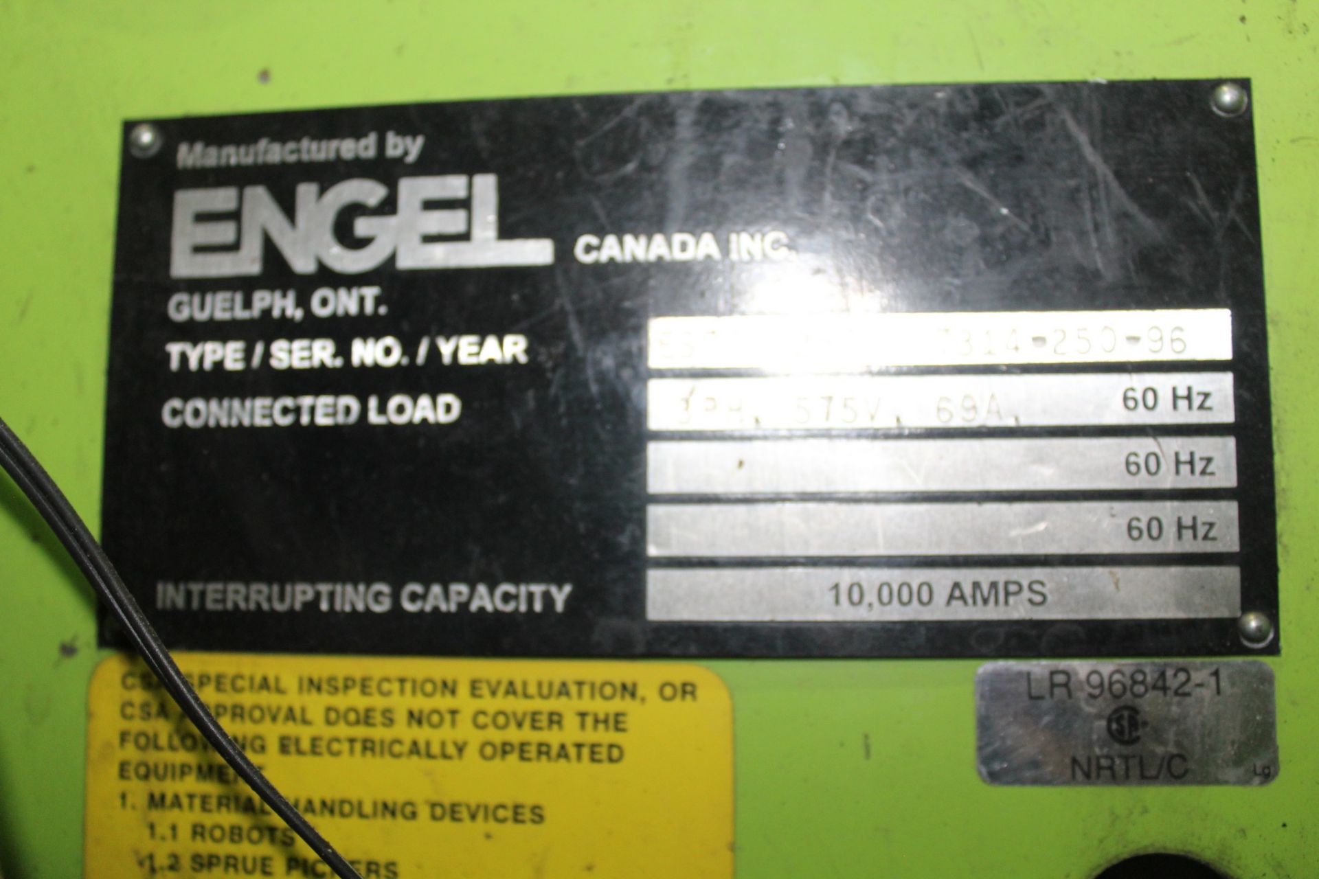 ENGEL ES 700/250 INJECTION MOLDER, 250-TON CAP. - Image 9 of 25