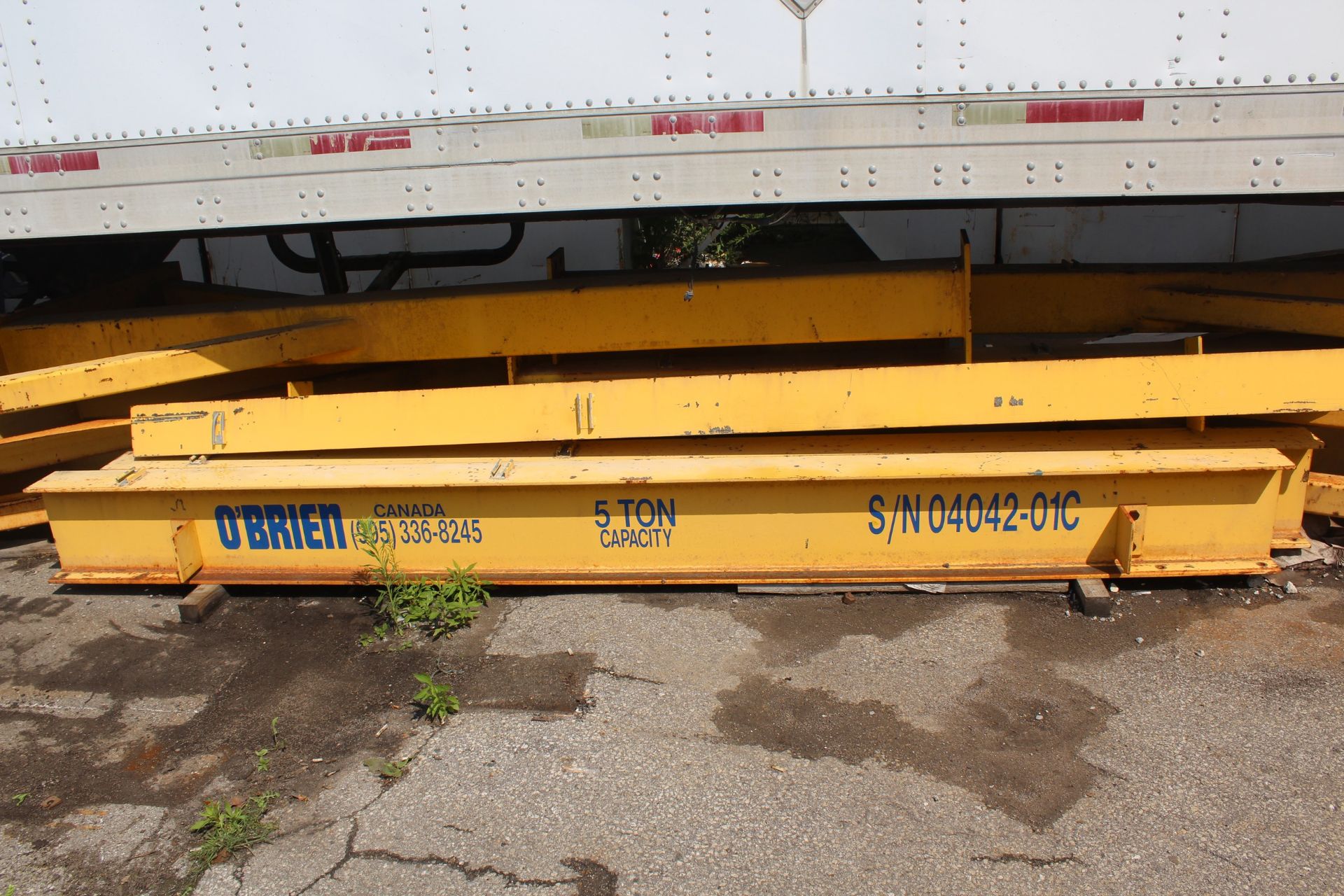 LOT OF (3) OBRIEN A-FRAME FOR CRANE W/ WHEELS - Image 5 of 21