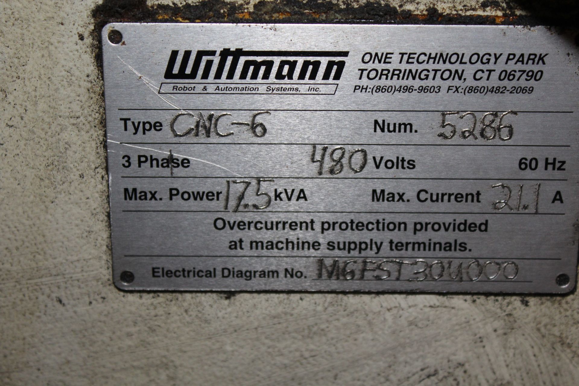 WITTMAN ROBOT CONTROL PANEL - Image 10 of 10