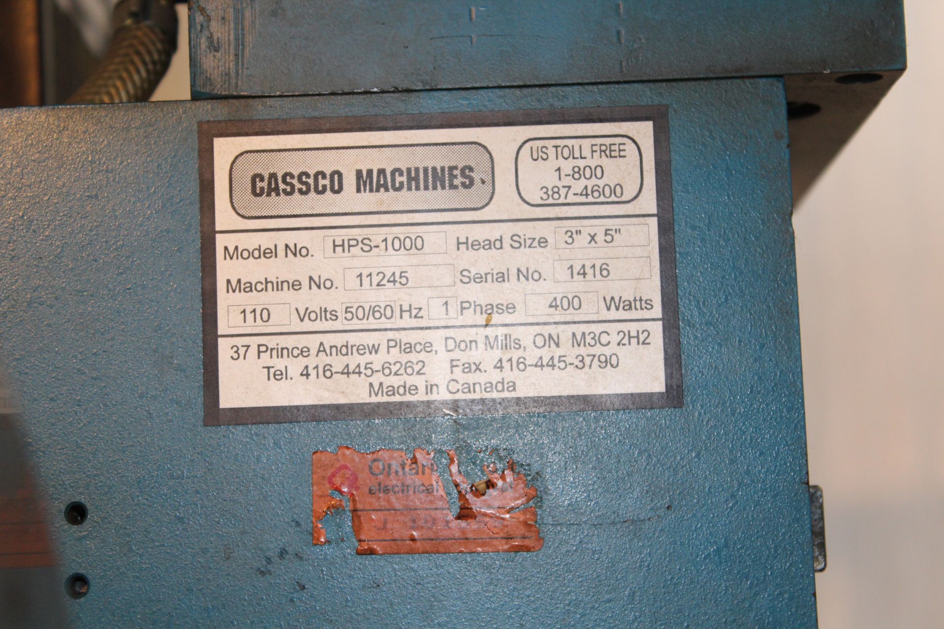 CASCO MACHINE LABELLING MACHINE - Image 8 of 12