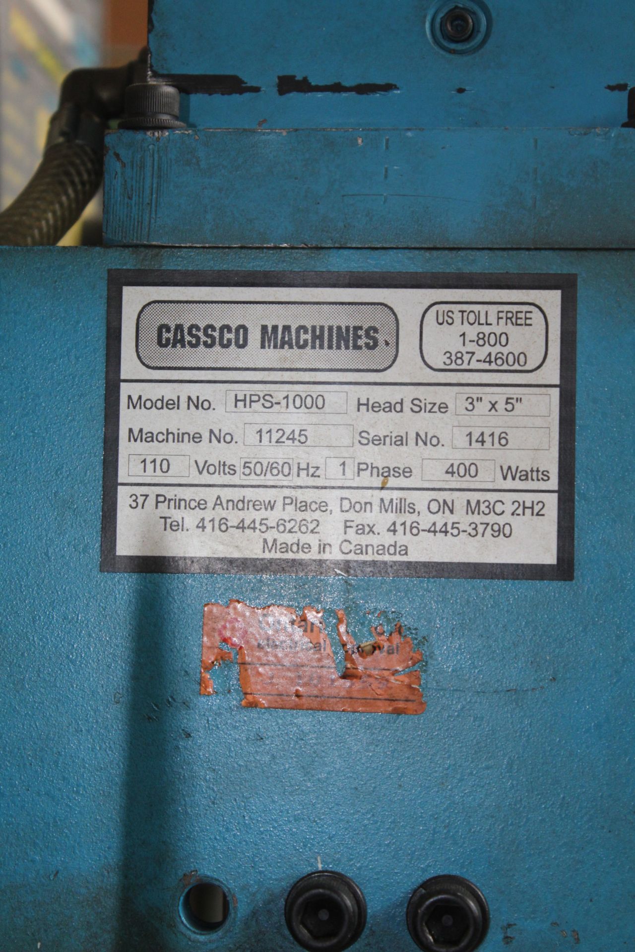 CASCO MACHINE LABELLING MACHINE - Image 6 of 12