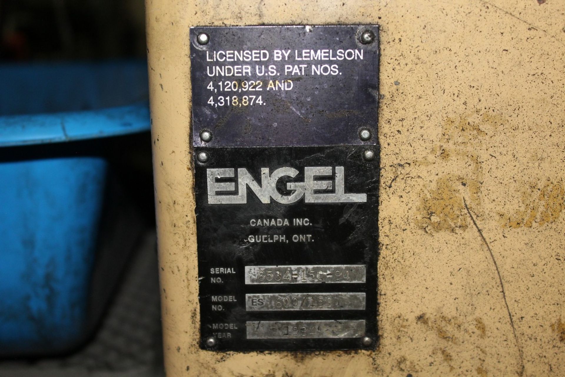 ENGEL ES 600/150 INJECTION MOLDER, 150-TON CAP. - Image 16 of 23