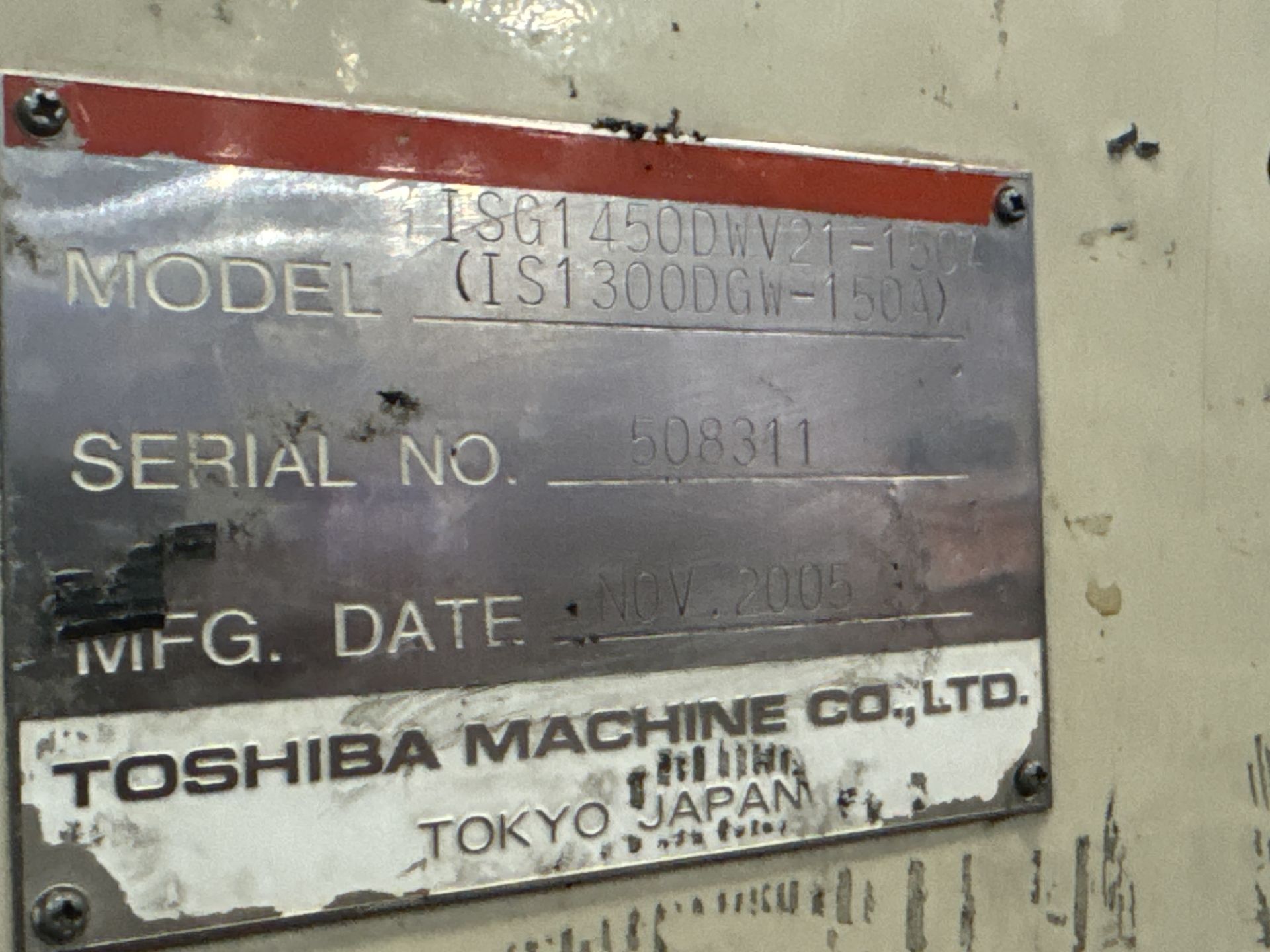 2005 TOSHIBA 1450-TON CAP. INJECTION MOLDER - Image 36 of 36