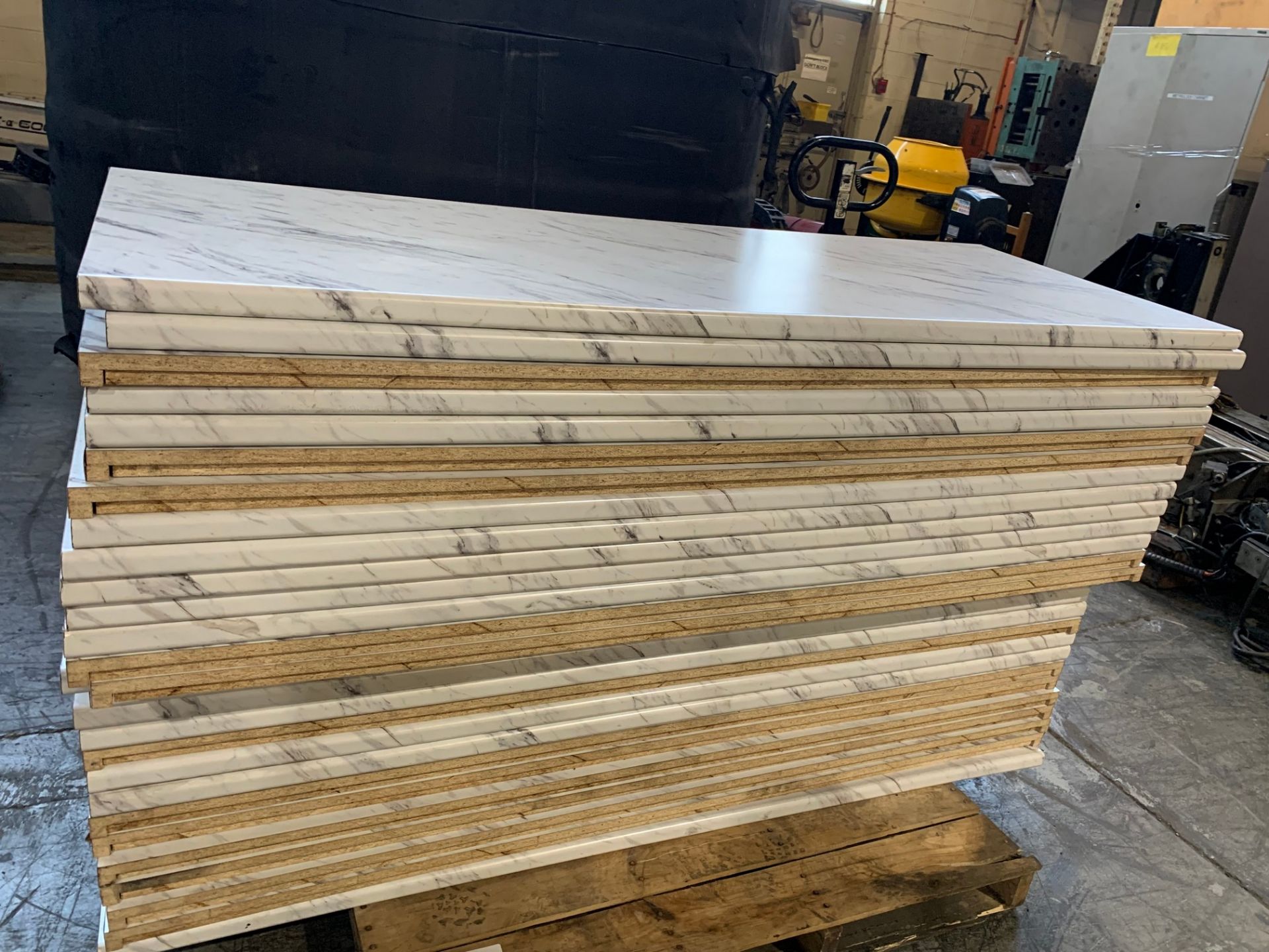 PALLET OF WOODEN BOARDS