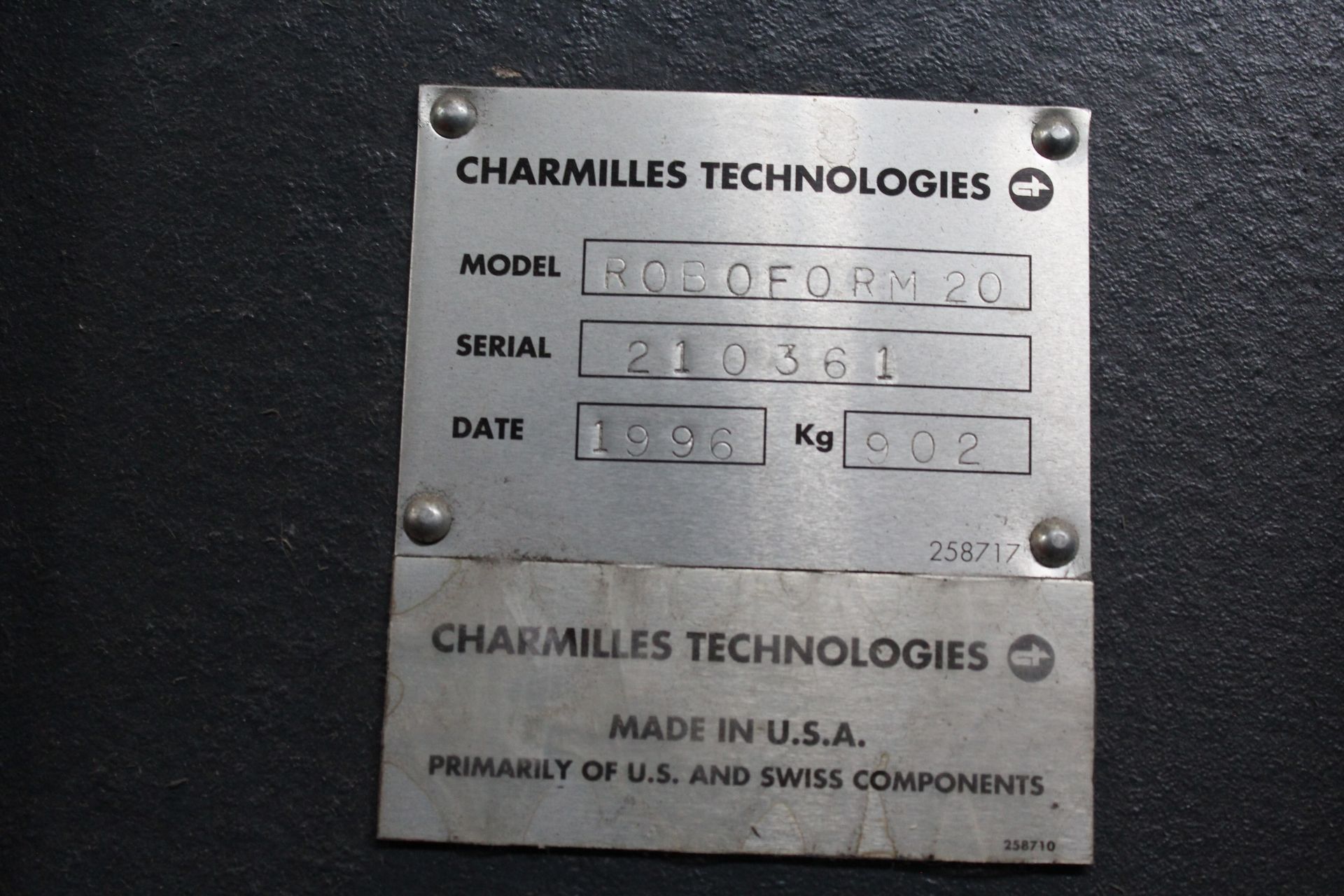 LOT OF (2) CHARMILLES EDMS - Image 12 of 54