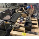 LOT (7) PALLETS OF ASSORTED TOOLING, ELECTRIC MOTORS, WELDING WIRE, FILTERS, CONTROL VALVES, CHAIN