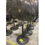 LOT (4) AIR MASTER FLOOR FANS, 32"