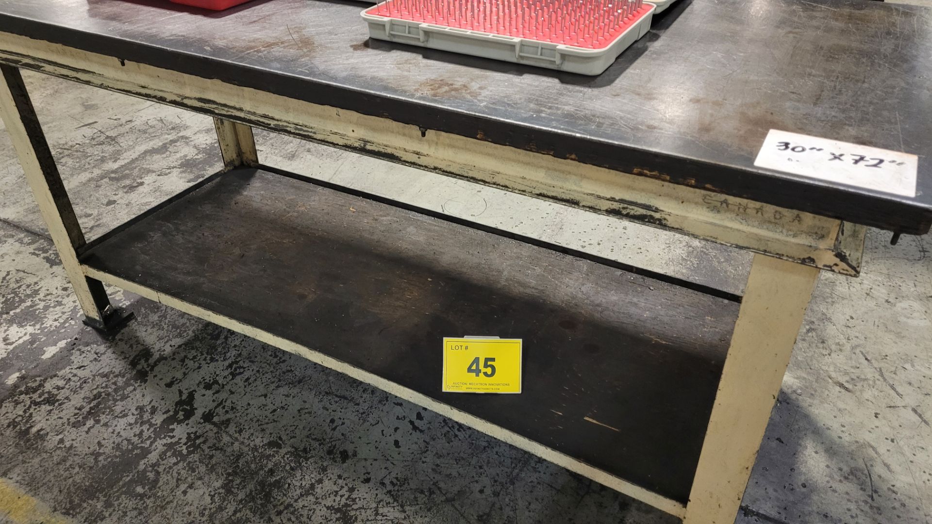 APPROX. 72" X 30" WORKBENCH (RIGGING FEE $45)