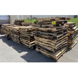 APPROX (100) WOODEN PALLETS