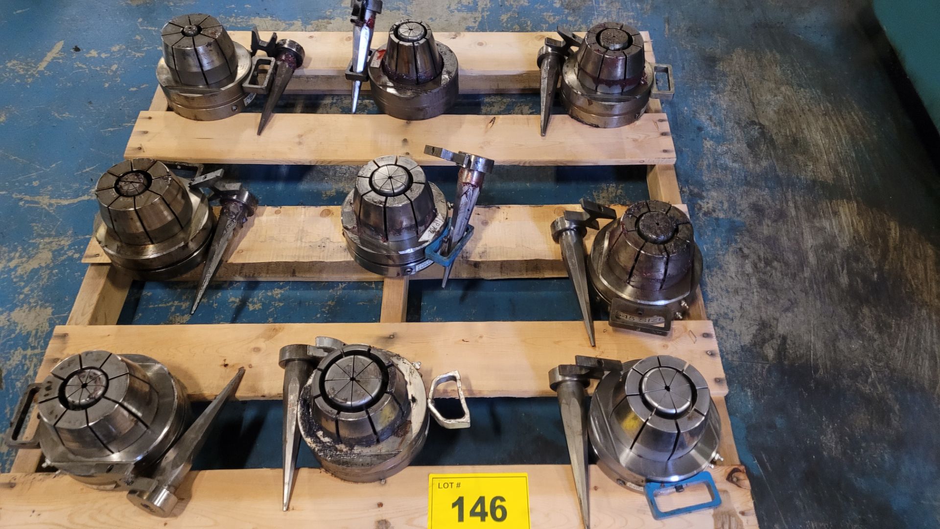 LOT OF (9) STANDARD "DROP IN" QUICK CHANGE ID/OD TYPE TOOLING