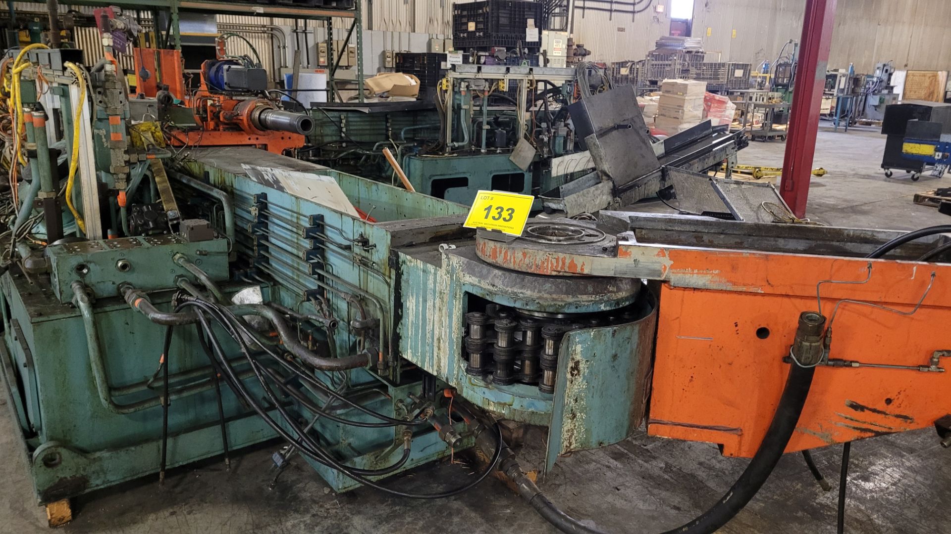 LANG HYDRAULIC TUBE BENDER MODEL HY 80 CNC MR (AS-IS & READY FOR REBUILDING) (RIGGING FEE $430)