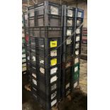 APPROX (55) PLASTIC BINS