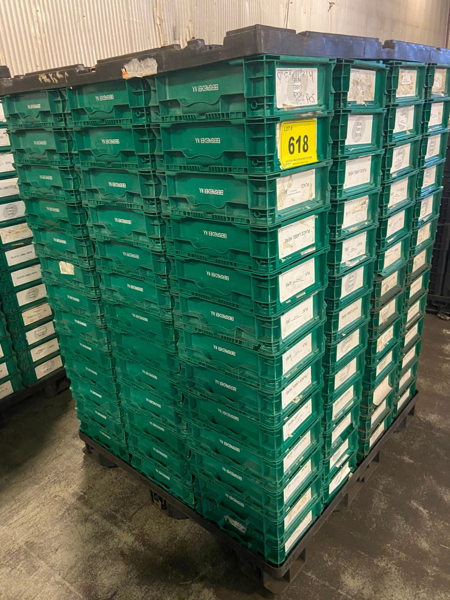 LOT OF (156) 5" X 11" X 14" LONG PLASTIC BINS - Image 2 of 2