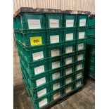 LOT OF (84) 9"X 11" X 14" LONG PLASTIC BINS