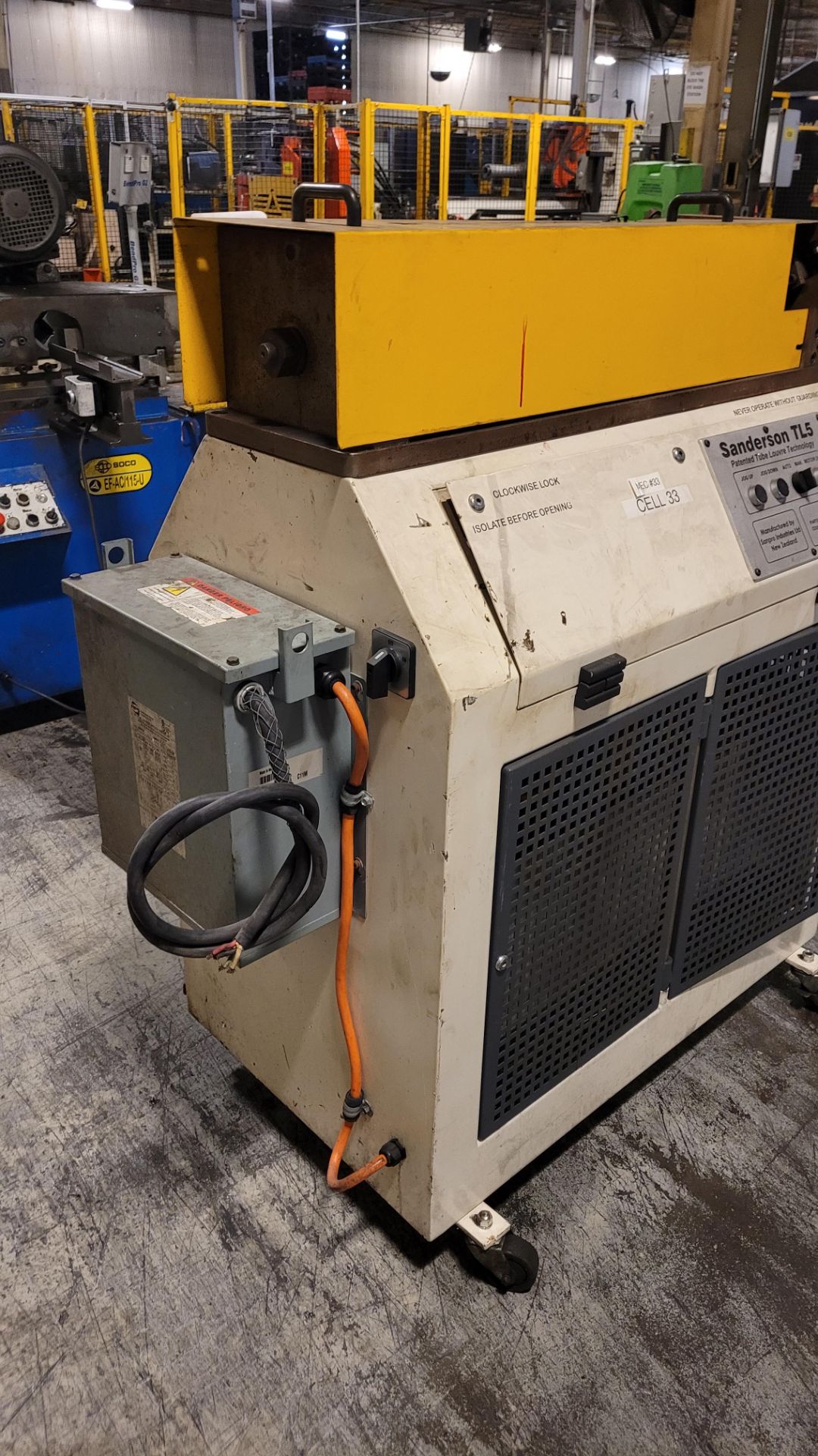 SANDERSON MOCEL TL5 AUTOMATIC TUBE LOUVERING MACHINE (RIGGING FEE $50) - Image 5 of 5
