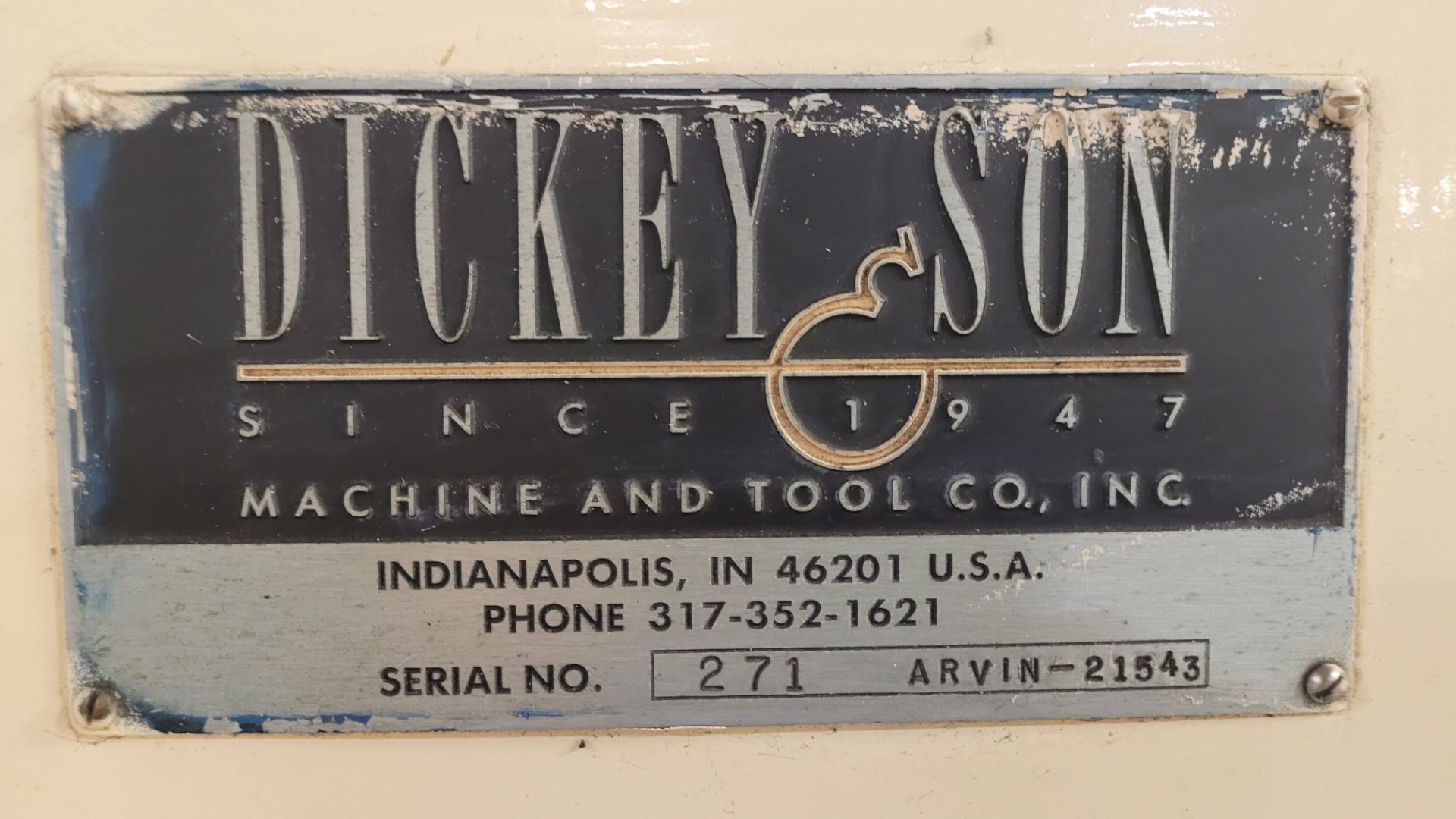 DICKEY & SON MULTI CYCLE ROTARY FORM NOTCH MACHINE MODEL 3 1/2, S/N 271 (RIGGING FEE $550) - Image 5 of 6