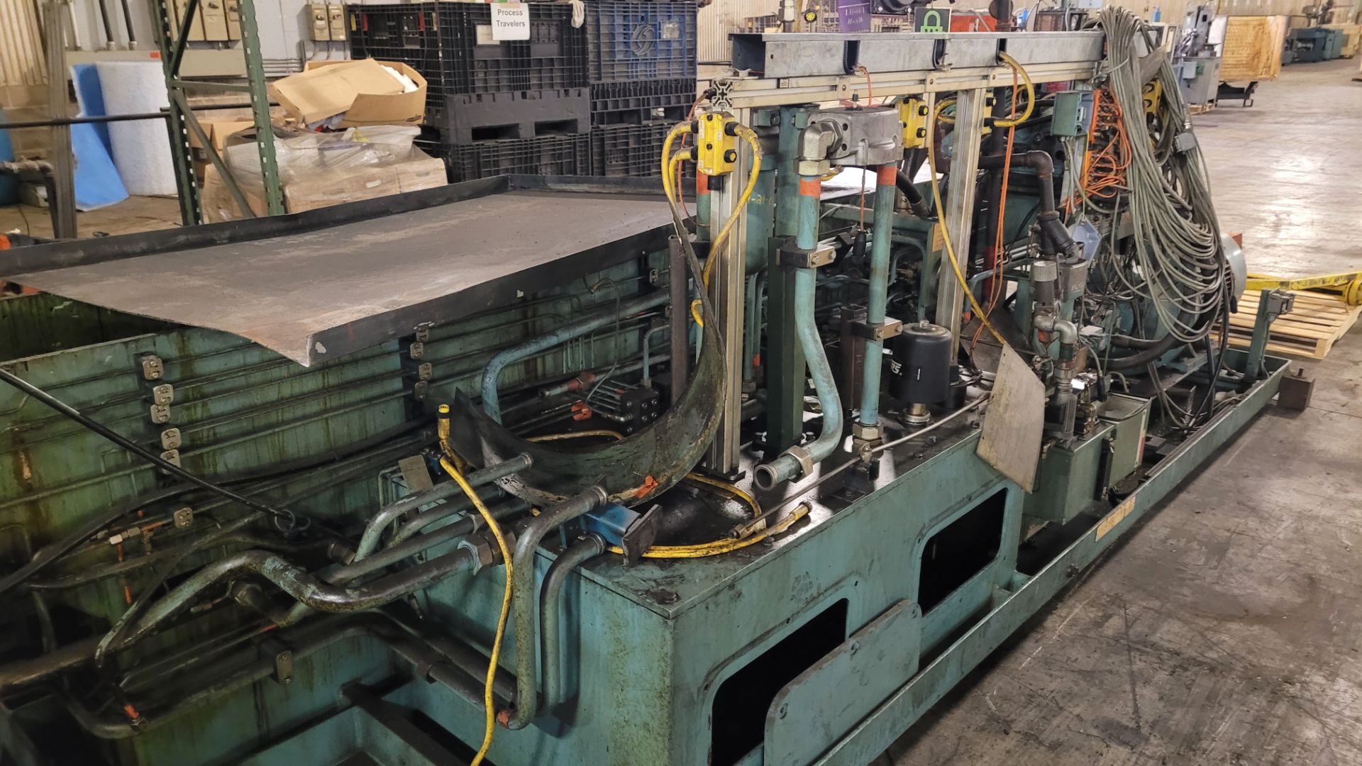 LANG HYDRAULIC TUBE BENDER MODEL HY 80 CNC MR (AS-IS & READY FOR REBUILDING) (RIGGING FEE $430) - Image 6 of 8