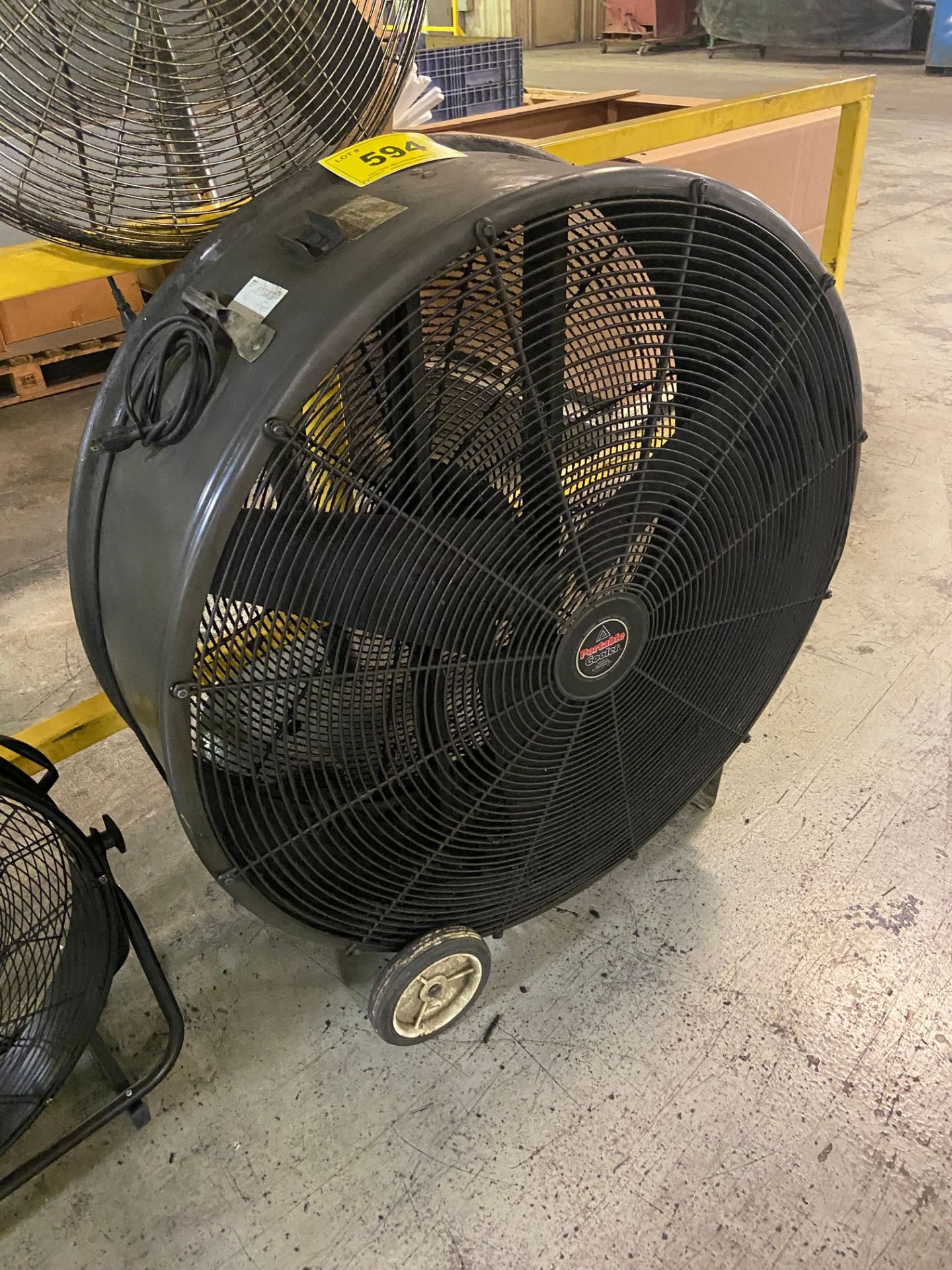 LOT (3) ASSORTED FANS, AIR MASTER, MATRIX TRIANGLE PORTABLE COOLER - Image 2 of 6