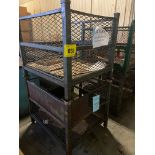 LOT OF (5) METAL STACKING BINS