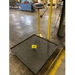 WORLD WEIGH 5,000 LBS FLOOR PLATFORM SCALE C/W WORLD WEIGH C-100/60 DIGITAL READ-OUT SCALE, S/N: