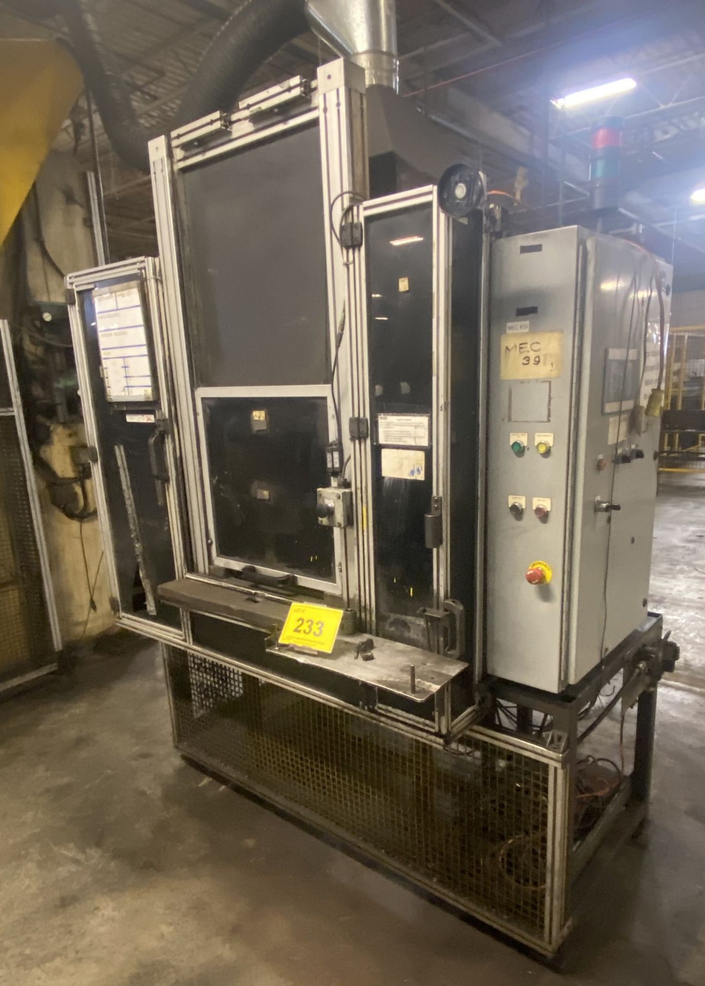 CUSTOM BUILT WELDING CELL C/W PLYMOVENT FUME EXTRACTOR UNIT (RIGGING FEE $180) - Image 2 of 10