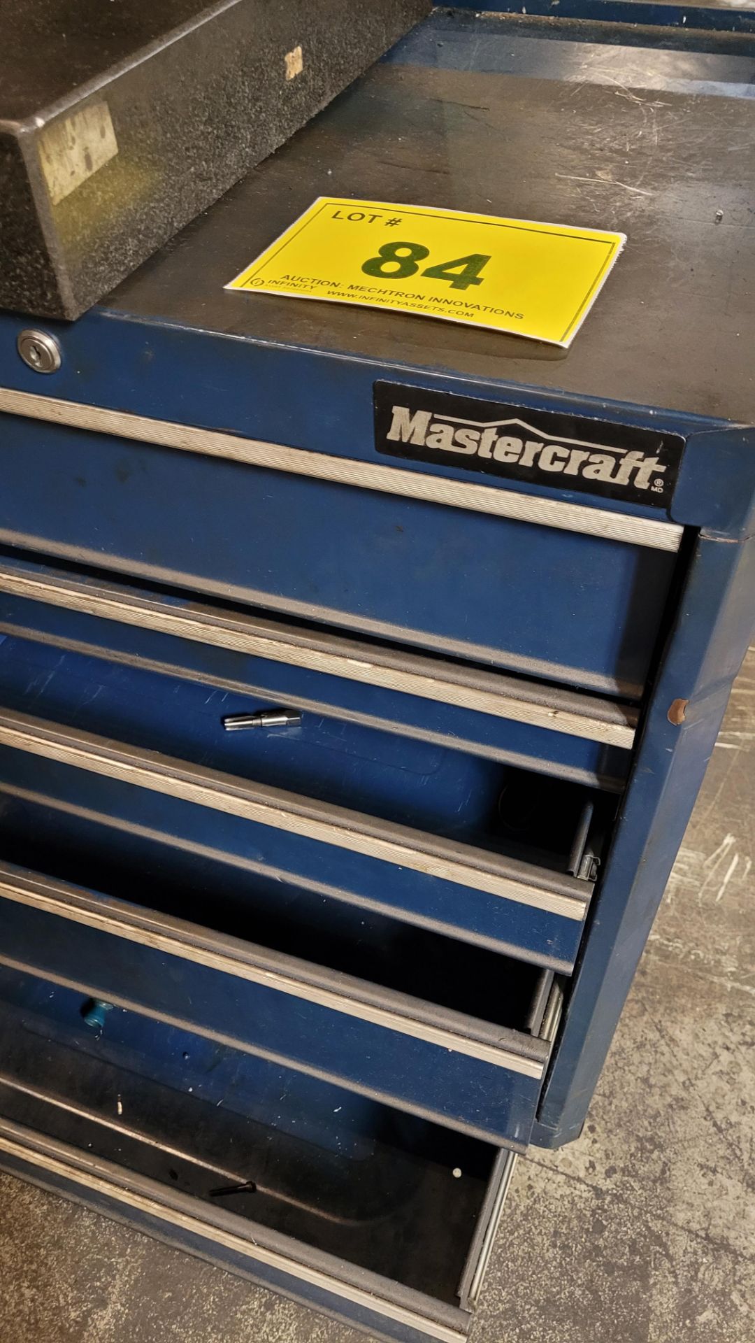 MASTERCRAFT PORTABLE TOOLBOX W/ GRANITE SURFACE PLATE - Image 2 of 3