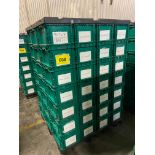 LOT OF (84) 9"X 11" X 14" LONG PLASTIC BINS