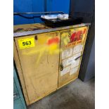 CHEMICAL STORAGE CABINET C/W CONTENTS