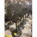 LOT (4) AIR MASTER FLOOR FANS, 32"