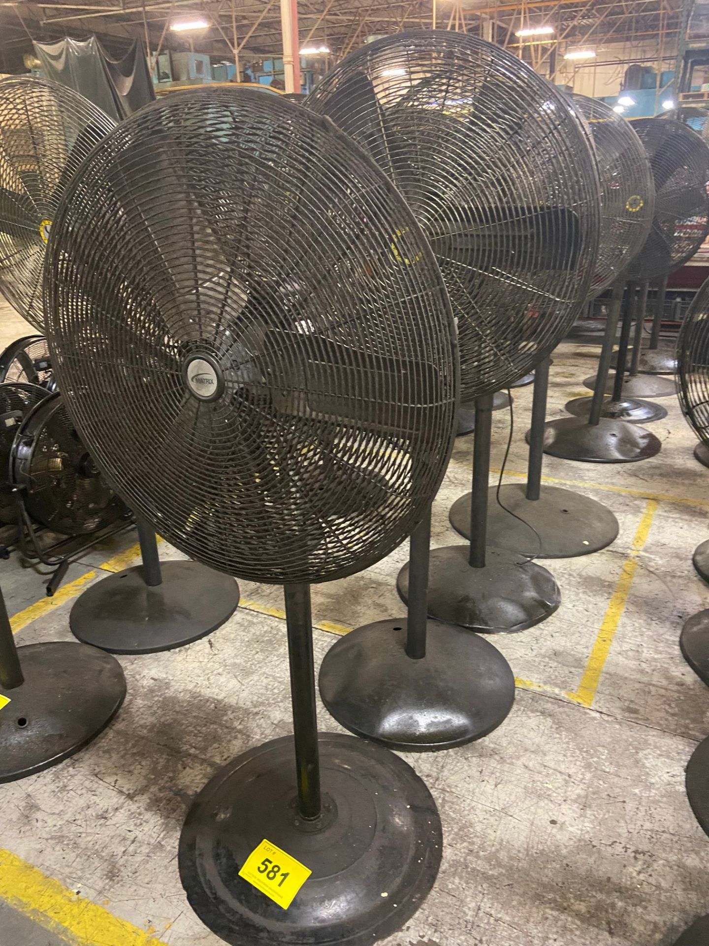 LOT (4) AIR MASTER FLOOR FANS, 32"