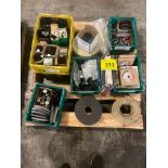 PALLET OF SHIMES & GRINDING WHEELS