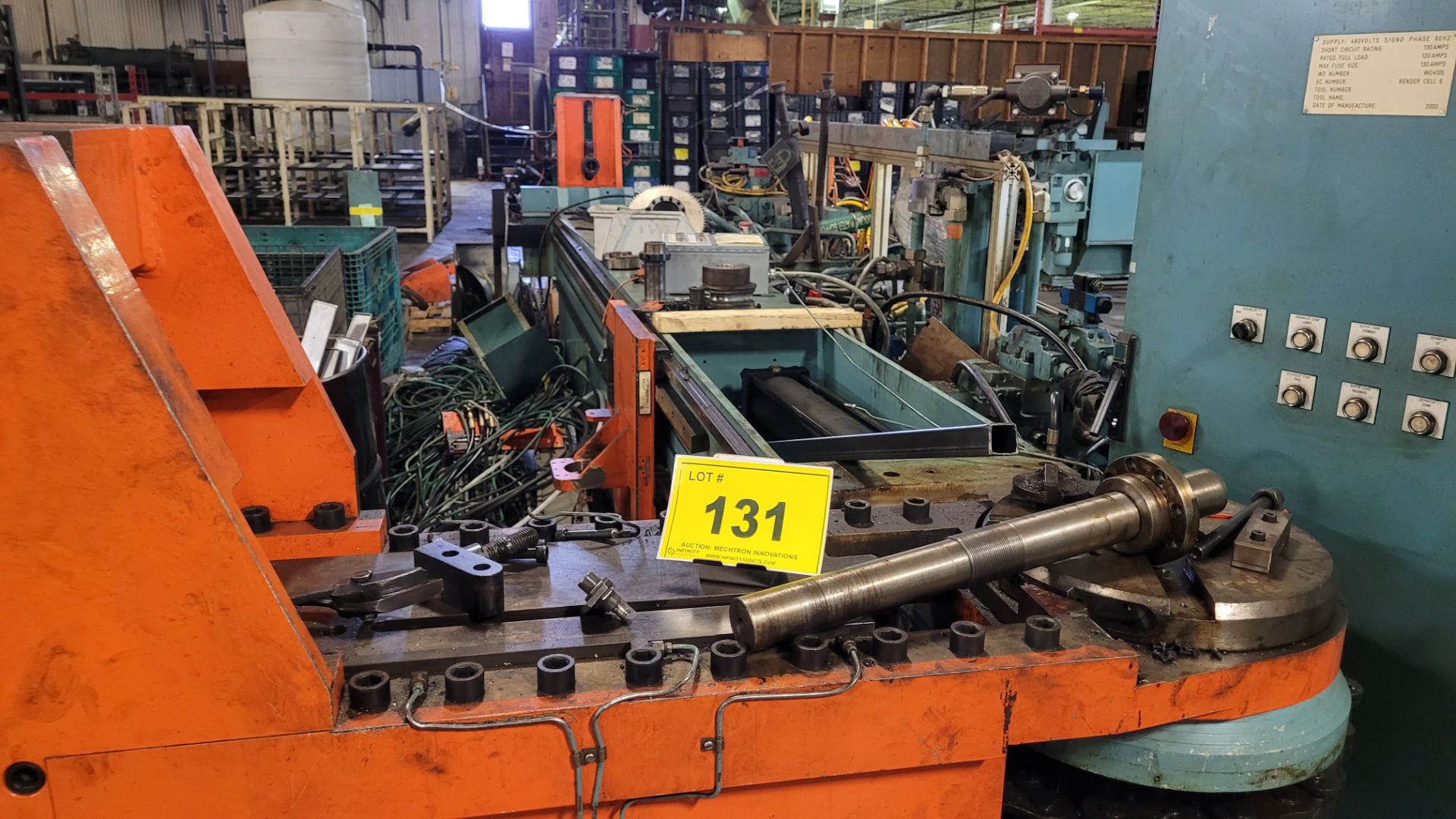 LANG HYDRAULIC TUBE BENDER MODEL HY 80 CNC MR (AS-IS & READY FOR REBUILDING) C/W ASST PARTS, DIES, - Image 2 of 13