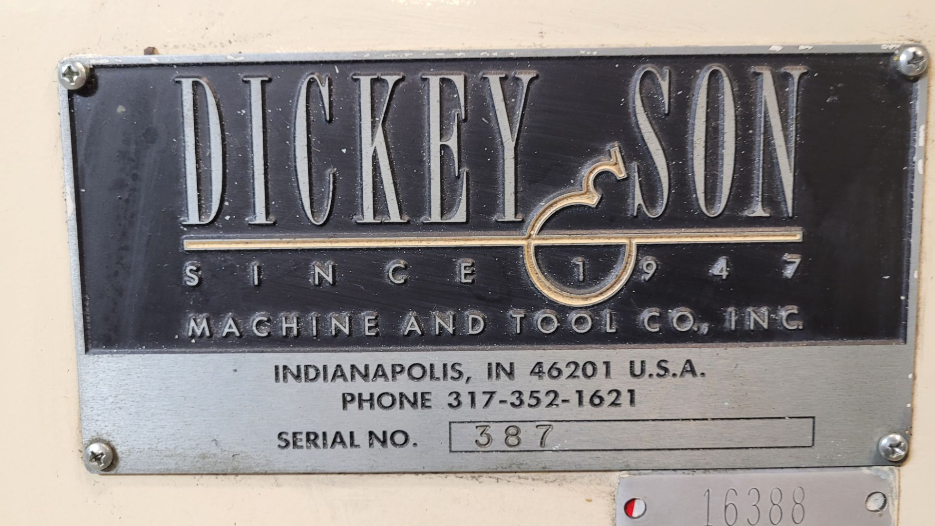 DICKEY & SON MULTI CYCLE ROTARY FORM NOTCH MACHINE MODEL 3 1/2, S/N 387 (RIGGING FEE $550) - Image 6 of 8