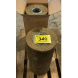 LOT (2) 24" LONG STEEL ROLLS