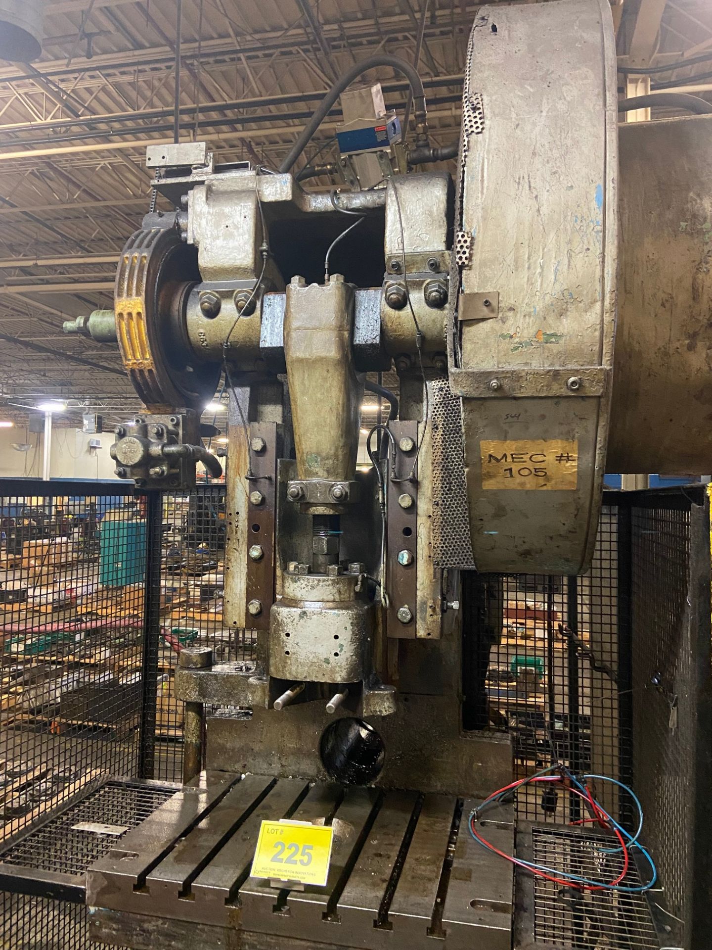 BROWN BOGGS 60 TON OBI PUNCH PRESS, 5 HP, 3/60/575 VOLTS, HONEYWELL WPC 2000 CLUTCH/BRAKE - Image 5 of 12