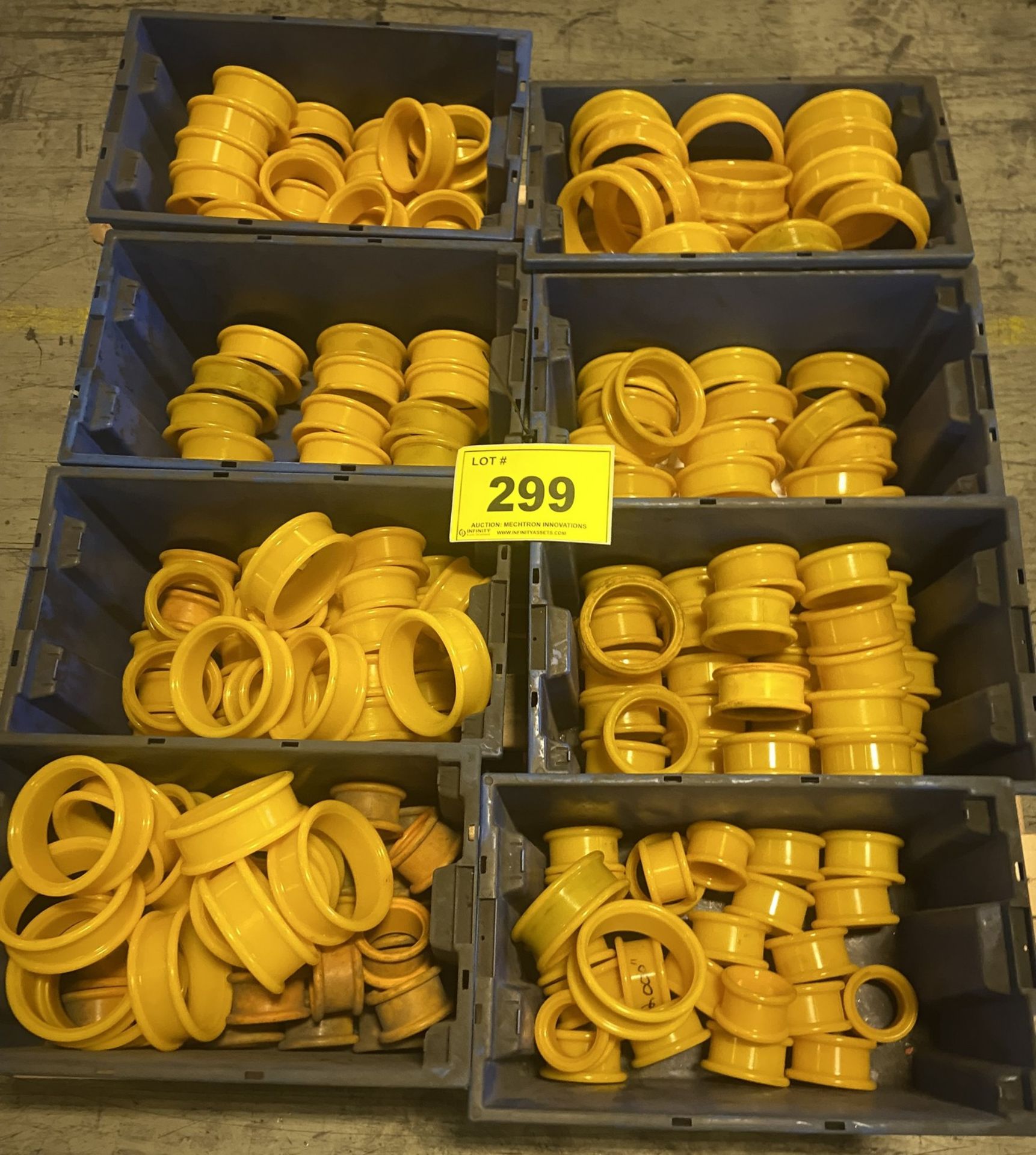PALLET OF YELLOW RINGS