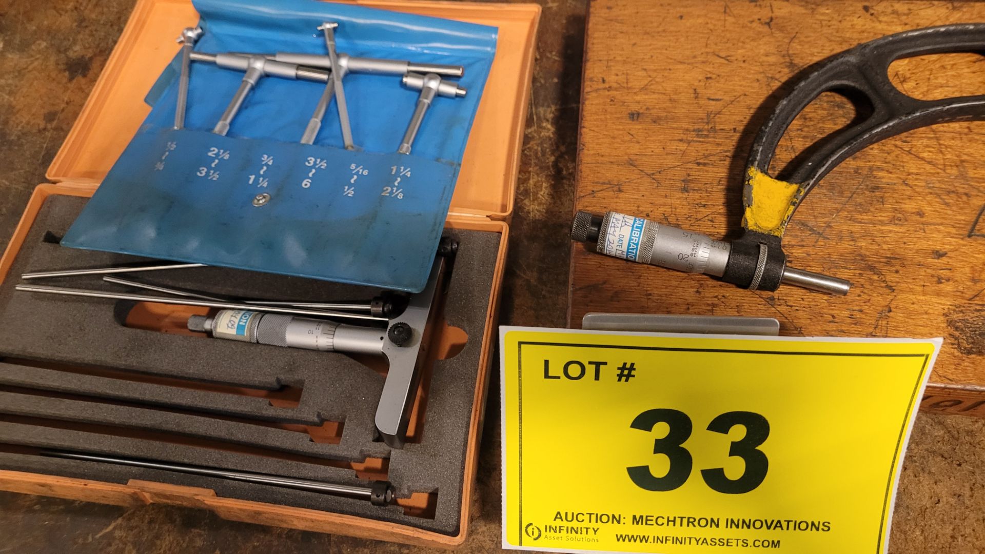 LOT OF DEPTH GAUGES, MICROMETERS, VERNIER, PIN GAUGE SET, ETC. - Image 4 of 4