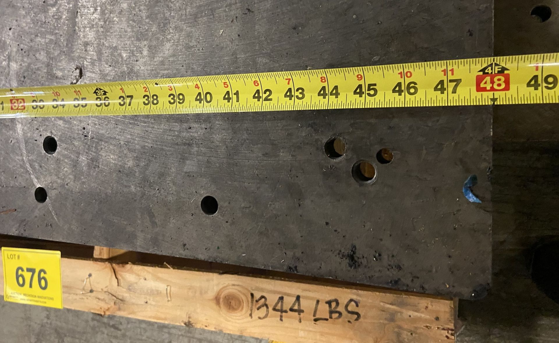 LOT OF (2) STEEL PLATES 2" X 22" X 86" LONG, 3/4" X 24" X 48" LONG, 1344 LBS - Image 9 of 10