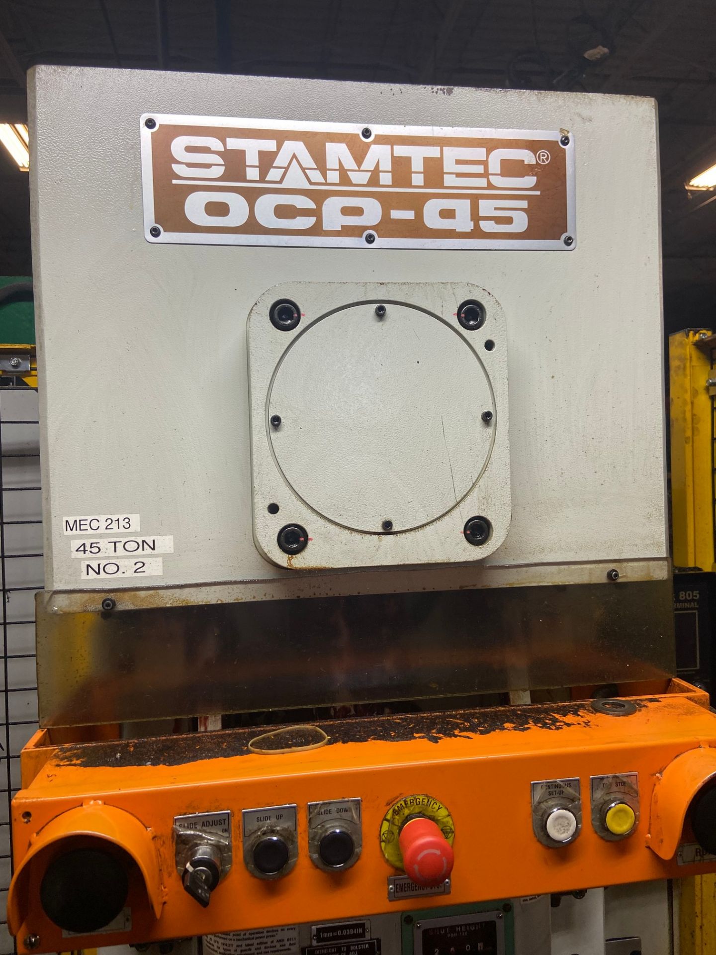 STAMTEC OCP-45 GAP FRAME PUNCH PRESS, 45 TON CAPACITY, C/W ROTATOR UNIT, WITTENSTEIN LP-090S-MPI-7- - Image 4 of 18