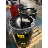 LOT (2) 45 GALLON DRUMS OF CHEMFIL IRMCO EXTREME 460-81A GREASE (OPENED) C/W PUMP