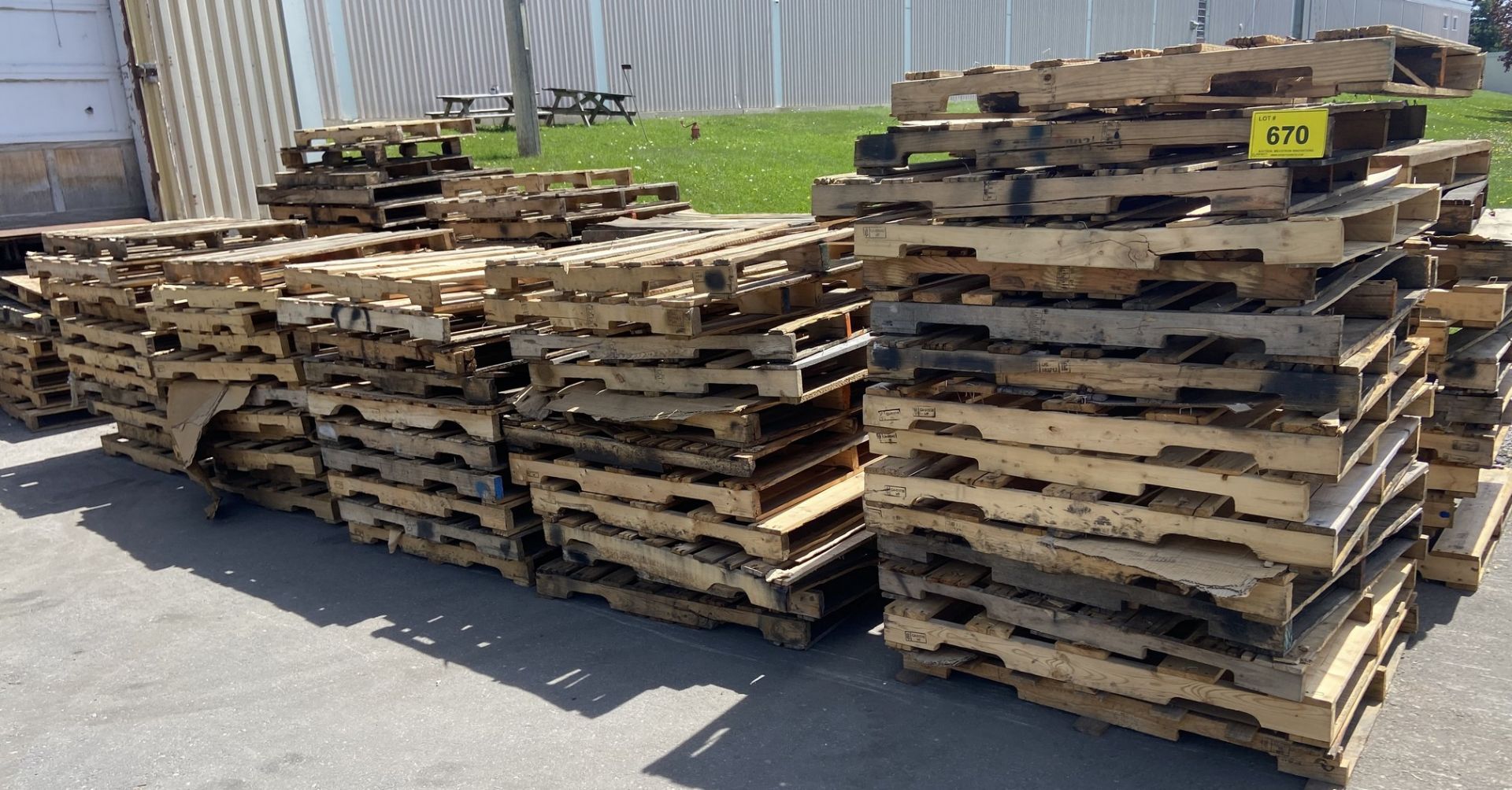 APPROX (100) WOODEN PALLETS - Image 2 of 3